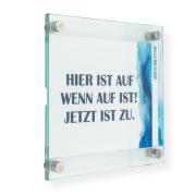 Türschild Wechselrahmen , Glasschild, Alu, Büroschild, Doppelglasschild